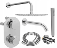 Mexen Kai DR70 ingebouwde bad-doucheset met 25 cm regendouche, chroom - 77602DR70251-00