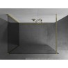 Mexen Kioto Tuš zid Walk-in 130 x 80 cm, proziran, zlatan - 800-130-212-50-00-080