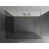 Mexen Kioto paroi de douche Walk-in 120 x 100 cm, transparent, doré - 800-120-212-50-00-100