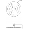 Mexen Kai DR70 zestaw wannowo-prysznicowy podtynkowy z deszczownicą 25 cm, grafit - 77602DR70251-66