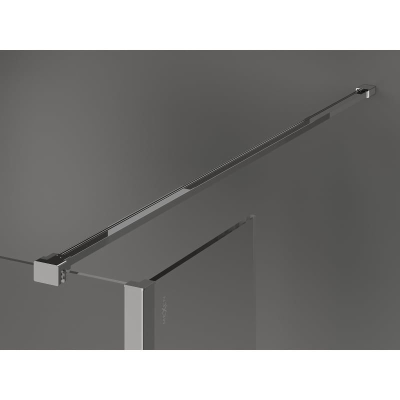 Mexen Kioto ścianka prysznicowa Walk-in 100 x 80 x 30 cm, transparent, chrom - 800-100-080-221-01-00-030
