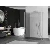 Mexen Kioto paroi de douche Walk-in 140 x 80 x 30 cm, transparent, chrome - 800-140-080-221-01-00-030