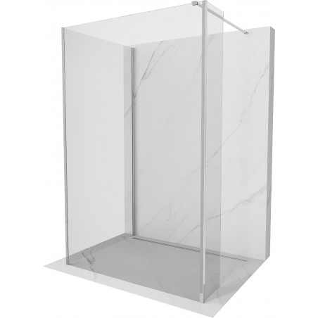 Mexen Kioto ścianka prysznicowa Walk-in 135 x 80 x 30 cm, transparent, chrom - 800-135-080-221-01-00-030