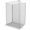 Mexen Kioto ścianka prysznicowa Walk-in 135 x 80 x 30 cm, transparent, chrom - 800-135-080-221-01-00-030