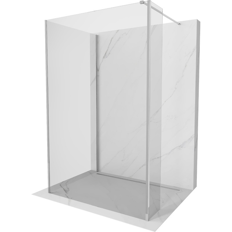 Mexen Kioto dušisein Walk-in 130 x 90 x 30 cm, läbipaistev, kroom - 800-130-090-221-01-00-030