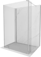 Mexen Kioto Tuš paravan Walk-in 100 x 70 x 40 cm, proziran, krom - 800-100-070-221-01-00-040