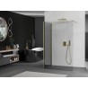 Mexen Kioto dušisein Walk-in 120 x 100 cm, läbipaistev, harjatud kuldne - 800-120-212-55-00-100