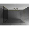 Mexen Kioto dušisein Walk-in 120 x 100 cm, läbipaistev, harjatud kuldne - 800-120-212-55-00-100