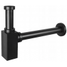 Mexen Halbwaschbecken Siphon quadratisch, schwarz - 79960-70