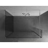 Mexen Kioto cloison de douche Walk-in 130 x 105 x 40 cm, transparent, chrome - 800-130-105-221-01-00-040
