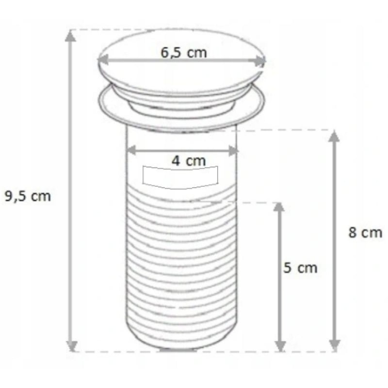 Mexen semisifón cuadrado para lavabo con tapón clic-clac, con rebosadero, gris pistola cepillado - 7992060-66