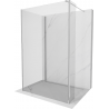 Mexen Kioto douchewand Walk-in 115 x 110 x 40 cm, transparant, chroom - 800-115-110-221-01-00-040