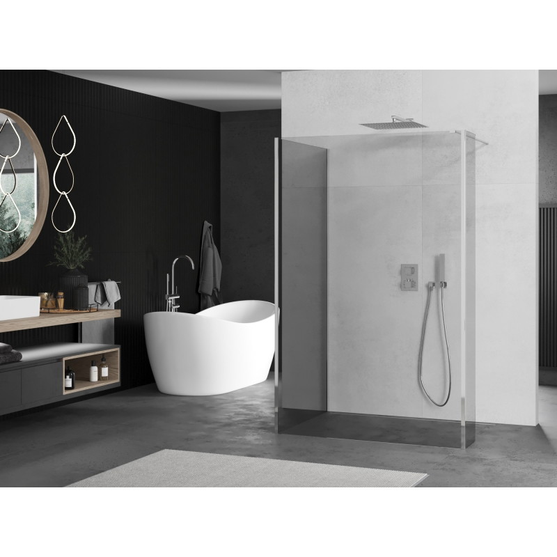 Mexen Kioto dušisein Walk-in 130 x 115 x 40 cm, läbipaistev, kroom - 800-130-115-221-01-00-040