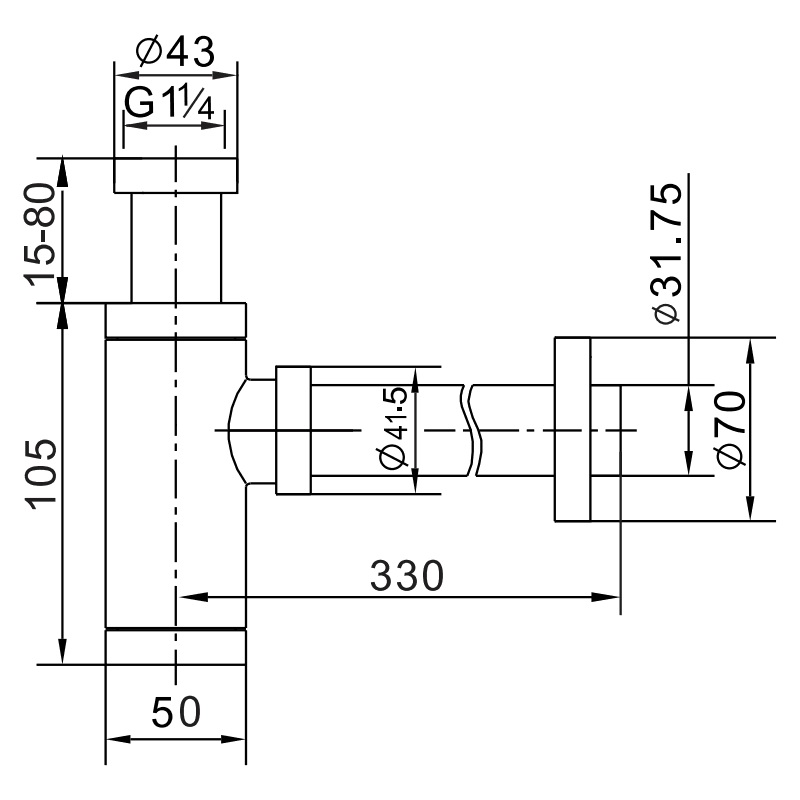 Mexen semisifone lavabo quadrato con tappo ceramico clic-clac, con troppopieno, bianco - 7992060-25