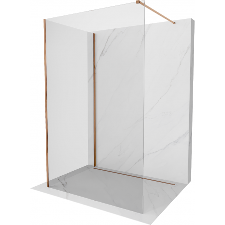Mexen Kioto dušisein Walk-in 90 x 90 cm, läbipaistev, roosa kuld - 800-090-212-60-00-090