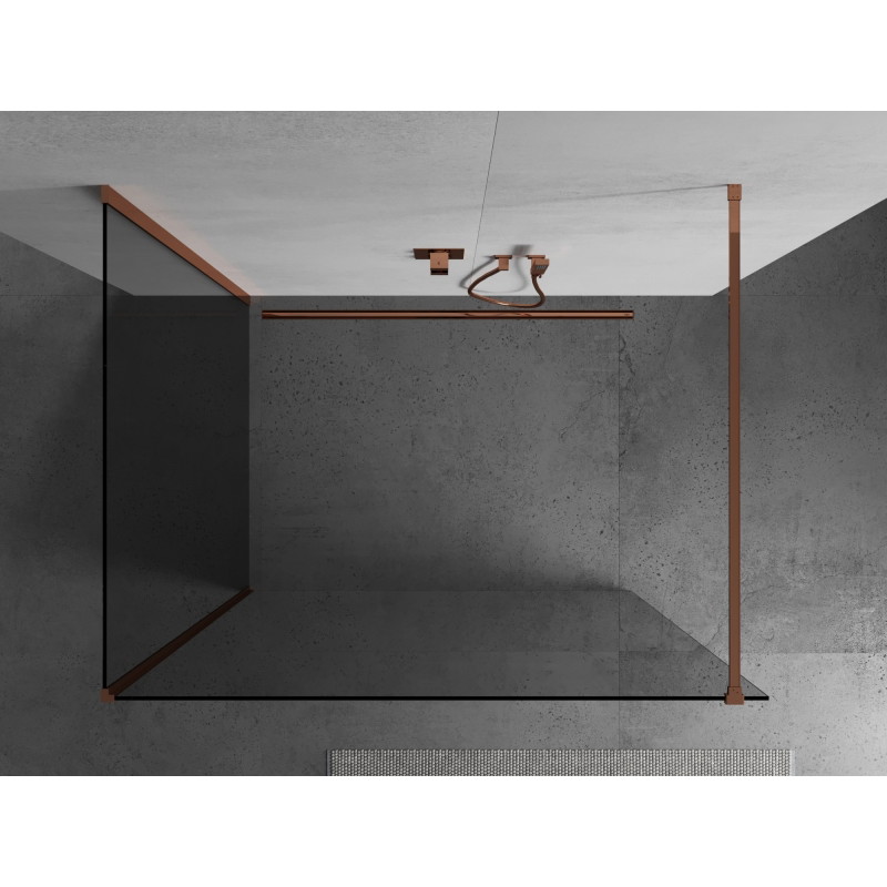 Mexen Kioto dušisein Walk-in 90 x 90 cm, läbipaistev, roosa kuld - 800-090-212-60-00-090