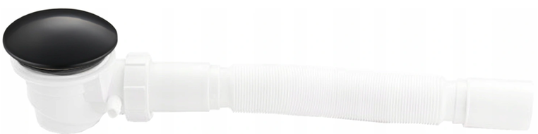 Siphon de douche Mexen avec décanteur, noir - 49000-70