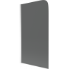 Mexen Felix 1-wing bath screen 70 x 140 cm, graphite, chrome - 890-070-001-01-40