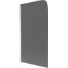 Mexen Felix badwand 1-vleugelig 70 x 140 cm, grafiet, chroom - 890-070-001-01-40