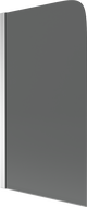 Mexen Felix 1-wing bathtub screen 70 x 140 cm, graphite, chrome - 890-070-001-01-40