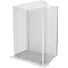 Mexen Kioto dušisein Walk-in 100 x 80 x 30 cm, läbipaistev, valge - 800-100-080-221-20-00-030