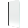 Mexen Felix paroi de douche 1 volet 70 x 140 cm, transparent, noir - 890-070-001-70-00