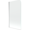Mexen Felix 1-wing bath screen 80 x 140 cm, transparent, chrome - 890-080-001-01-00
