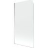 Mexen Felix badwand 1-vleugelig 75 x 140 cm, transparant, chroom - 890-075-001-01-00
