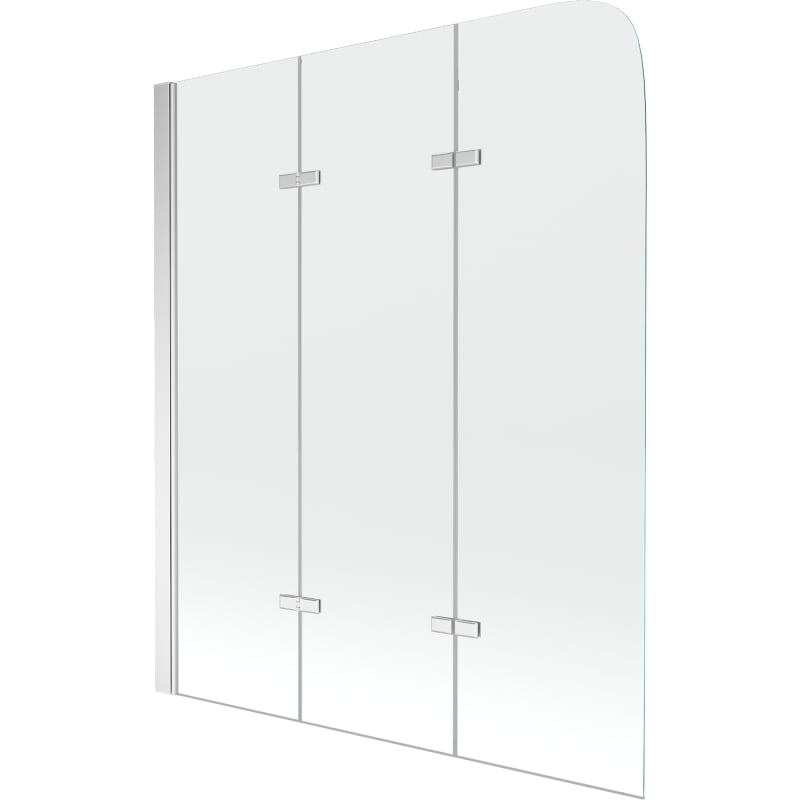 Mexen Felix 3-krilni paravan za kadu 120 x 140 cm, proziran, kromiran - 890-120-003-01-00