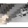 Mexen Felix badwand 3-delig 120 x 140 cm, grafiet, chroom - 890-120-003-01-40