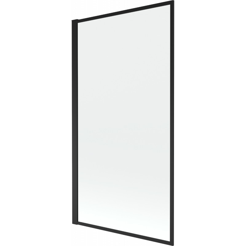 Mexen Alex paratia vasca da bagno ad un'anta 70 x 140 cm, cornice nera fissa - 893-070-000-70-70