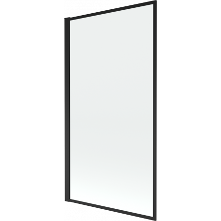 Mexen Alex paroi de baignoire 1-volet 70 x 140 cm, cadre noir fixe - 893-070-000-70-70