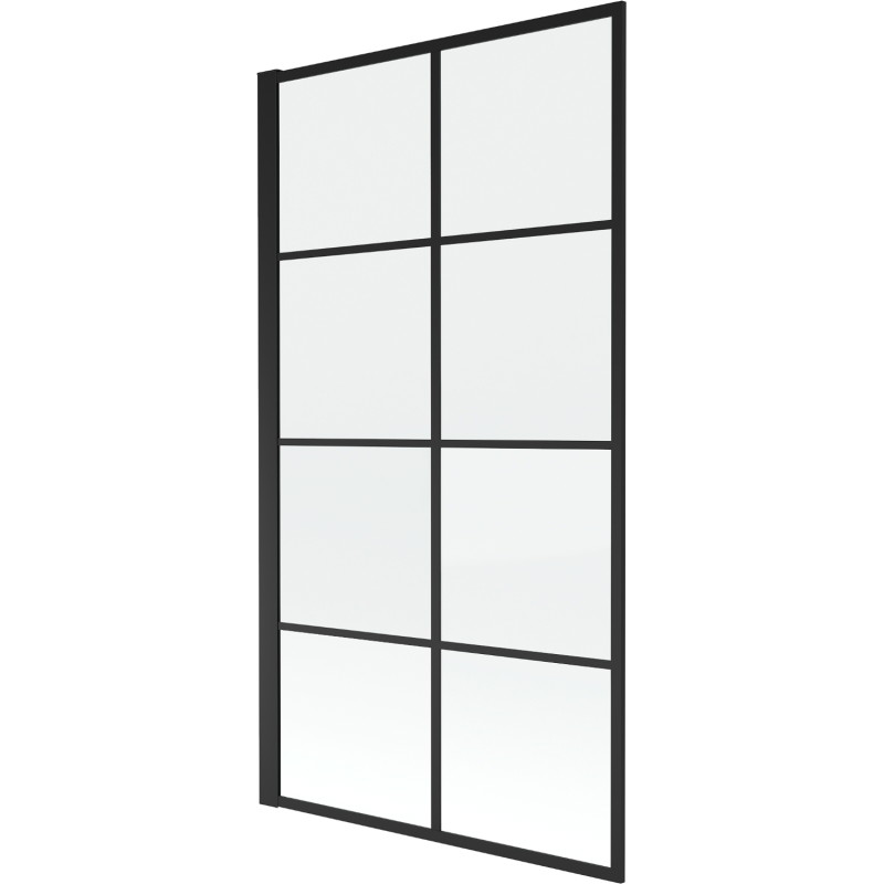 Mexen Alex jednokrilni tuš paravan 80 x 140 cm, crna rešetka - 893-080-001-70-77