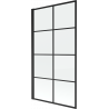 Mexen Alex Duschwand 1-flügelig 70 x 140 cm, schwarzes Gitter fix - 893-070-000-70-77
