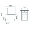 Mexen Cube compact toilet with soft-closing seat, white - 31014000