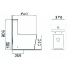 Mexen Cube compact wc avec abattant à descente lente, blanc - 31014000