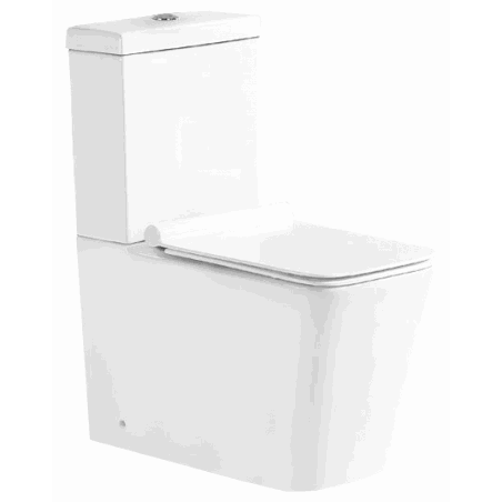 Mexen Cube sanita compacta com assento de queda lenta, branco - 31014000