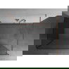 Mexen Kioto Duschwand Walk-in 140 x 80 cm, transparent, gebürstetes Kupfer - 800-140-212-65-00-080