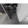 Mexen Kioto douchewand Walk-in 140 x 75 x 40 cm, transparant, wit - 800-140-075-221-20-00-040