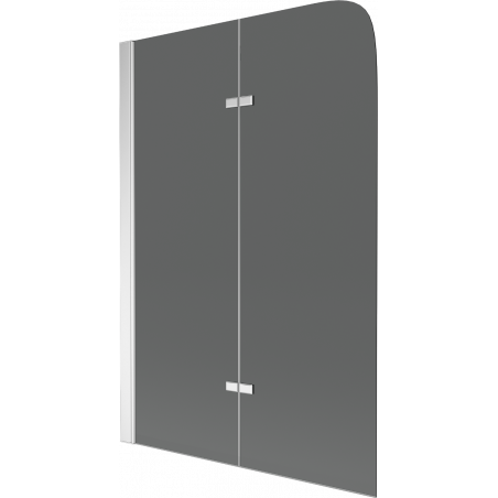 Mexen Felix 2-krilni paravan za kadu 100 x 140 cm, grafit, krom - 890-100-002-01-40