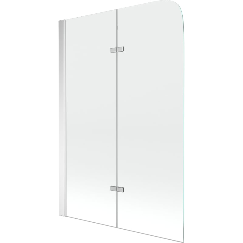 Mexen Felix 2-tiivaline vannisein 100 x 140 cm, läbipaistev, kroom - 890-100-002-01-00