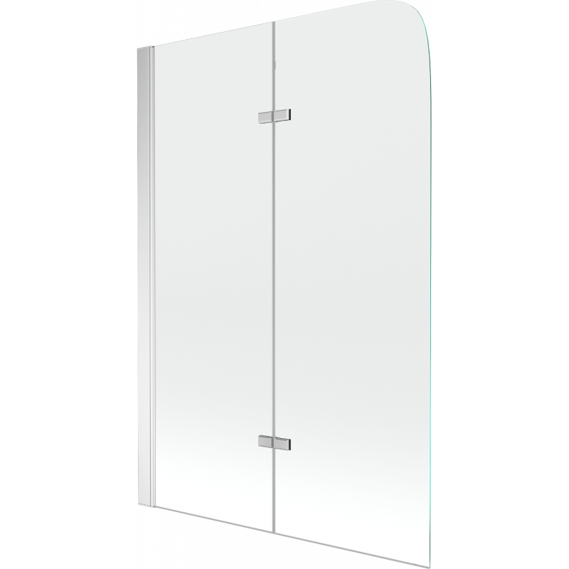 Mexen Felix paratia per vasca da bagno a 2 ante 100 x 140 cm, trasparente, cromo - 890-100-002-01-00