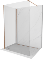 Mexen Kioto dušas siena Walk-in 130 x 90 cm, caurspīdīga, matēta varš - 800-130-212-65-00-090