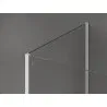 Mexen Kioto paroi de douche Walk-in 100 x 100 x 40 cm, transparent, blanc - 800-100-100-221-20-00-040