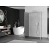 Mexen Kioto douchewand Walk-in 130 x 100 x 40 cm, transparant, wit - 800-130-100-221-20-00-040