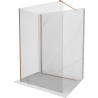Mexen Kioto dušisein Walk-in 120 x 110 cm, läbipaistev, harjatud vask - 800-120-212-65-00-110