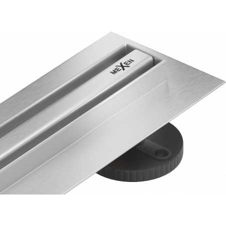 Mexen Flat 360° Slim caniveau linéaire rotatif 110 cm, inox - 1041110