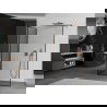 Mexen Kioto douchewand Walk-in 120 x 80 cm, zwart frame, geborsteld koper - 800-120-212-65-70-080