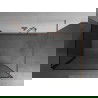 Mexen Kioto douchewand Walk-in 120 x 80 cm, zwart frame, geborsteld koper - 800-120-212-65-70-080
