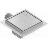 Mexen Flat-Q M13 grille de sol encastrable carré 12 x 12 cm, inox - 1010012